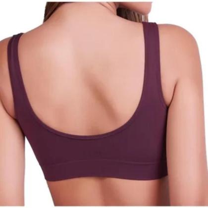 Imagem de Kit Com 2 Sutiãs Top Lupo Original Loba Sem Costura Antimicrobial Modelo Com Alça Larga