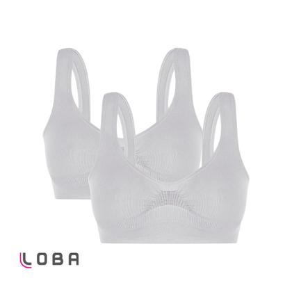 Imagem de Kit Com 2 Sutiãs Top Lupo Original Loba Sem Costura Antimicrobial Modelo Com Alça Larga