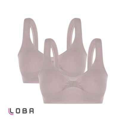 Imagem de Kit Com 2 Sutiãs Top Lupo Original Loba Sem Costura Antimicrobial Modelo Com Alça Larga