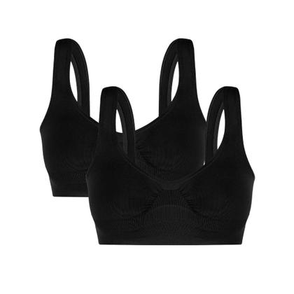 Imagem de Kit Com 2 Sutiãs Top Lupo Original Loba Sem Costura Antimicrobial Modelo Com Alça Larga