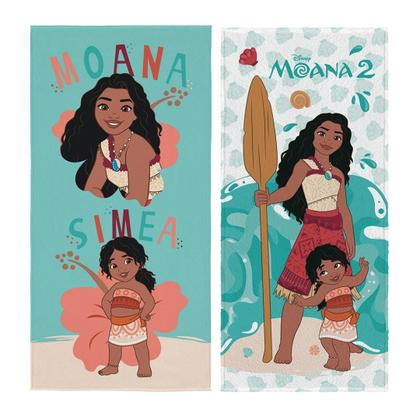 Imagem de Kit com 2 Toalhas de Banho Personagens Aveludada e Felpuda 