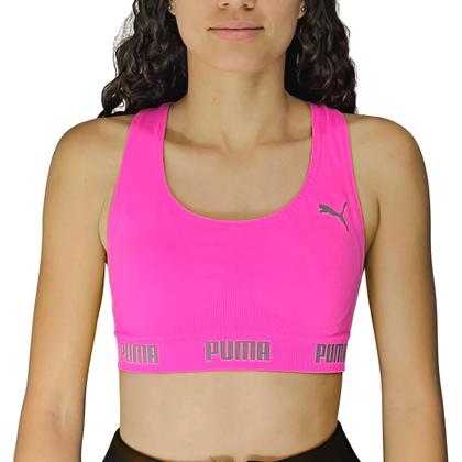 Imagem de Kit com 2 Tops Sem Costura Com Elastico Fitness Academia Sport Puma