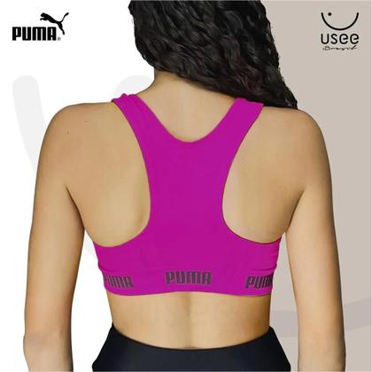 Imagem de Kit com 2 Tops Sem Costura Com Elastico Fitness Academia Sport Puma