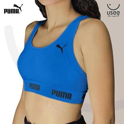 Imagem de Kit com 2 Tops Sem Costura Com Elastico Fitness Academia Sport Puma