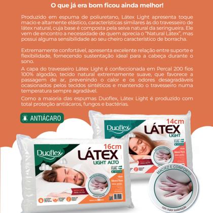 Imagem de Kit com 2 Travesseiros Látex Light Médio