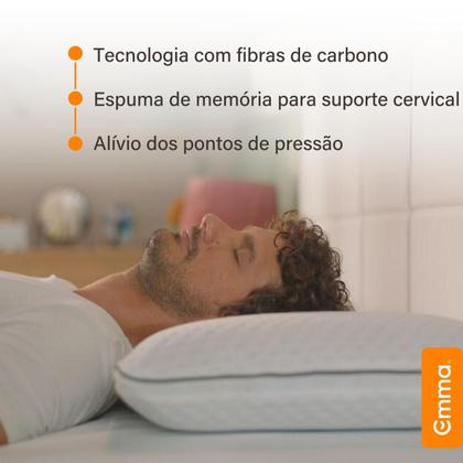 Imagem de Kit com 2 Travesseiros Memory Visco - Emma Basics - Tecnologia NASA desenvolvida na Alemanha