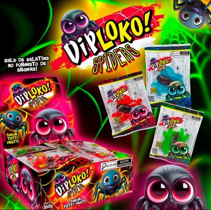 Imagem de Kit com 2 unidades Bala Gelatina Diploko Spiders Sortidas