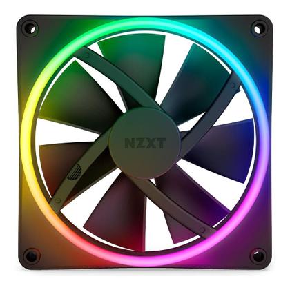 Imagem de Kit com 2 Ventoinhas NZXT F140RGB Duo ,140mm, Led RGB, Preto -  RF-D14DF-B1