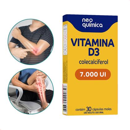 Imagem de Kit Com 2 - Vitaminas D3 7.000ui Com 30 Cps Cada Neo Quimica