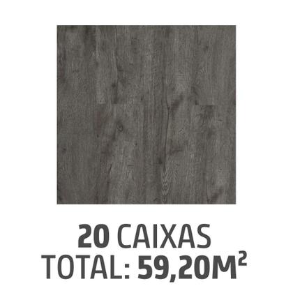 Imagem de Kit com 20 Caixas de Piso Vinílico Gris 157x942 2mm Caixa 2,96m² Holztek