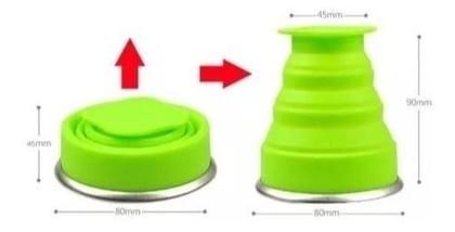 Imagem de Kit Com 20 Copos Dobrável Retrátil De Silicone 200ml