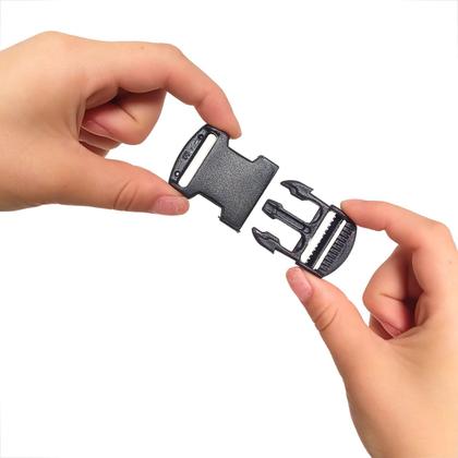 Imagem de Kit Com 20 Fecho Engate Rápido Para Fitas Crachá Alça Cordão Capacete Chaveiro Para Bolsas Mochilas Regulador