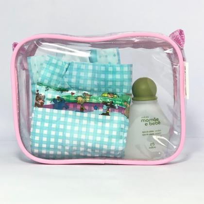 Imagem de Kit com 20 MINI necessaire ROSA 15X12
