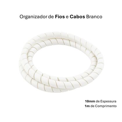 Imagem de Kit Com 20 Organizadores De Cabos E Fios Branco Startools 1M X 10mm (cada) Atacado Revenda