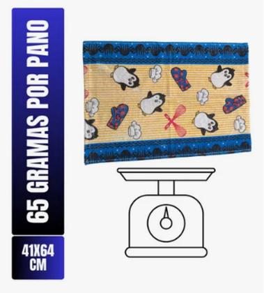 Imagem de Kit Com 20 - Pano De Prato - Copa Felpudo Atoalhado - Estampas Variadas - 41x64cm - 65 Gramas