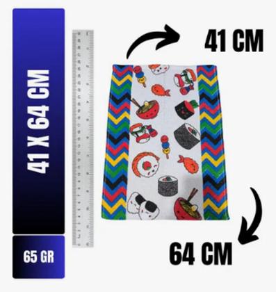 Imagem de Kit Com 20 - Pano De Prato - Copa Felpudo Atoalhado - Estampas Variadas - 41x64cm - 65 Gramas