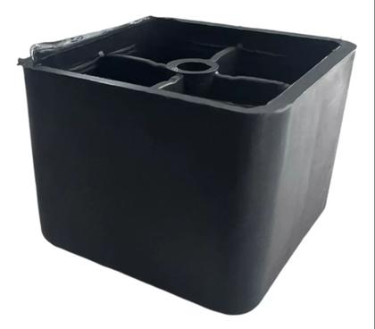 Imagem de Kit Com 20 Pé De Sofá Rack Cômoda Perfeito 3cm Plástico Pézinho + Parafuso Disponivel