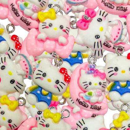 Imagem de Kit com 20 Pingentes diversos modelos Para Fazer Pulseira Colar Brincos Bijuteria Artesanato Infantil