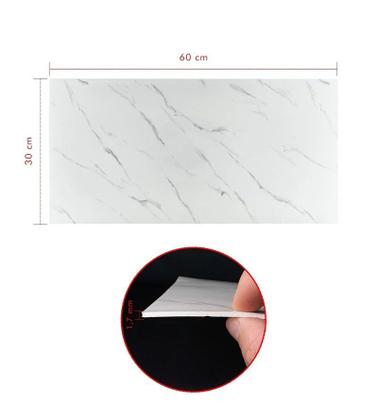 Imagem de Kit com 20 Piso Mármore Branco de Espuma Revestimento Autocolante 60x30CM para Sala Cozinha Quarto