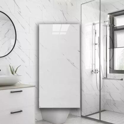 Imagem de Kit com 20 Placas adesivas De Parede 3d Painel Marmore Autocolante Vinílico Banheiro Cozinha 60x30