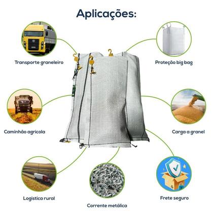 Imagem de Kit Com 20 Un Saco Corrente Para Caminhão 20x45cm