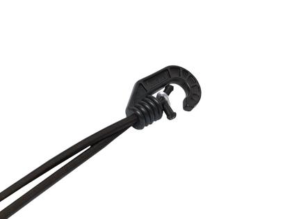 Imagem de Kit com 200 Extensor Elástico Borrachinha Corda Lona Caminhão - 40 cm Latex