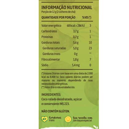 Imagem de Kit Com 20Und Coco Ralado Adoçado Qualicoco 100G