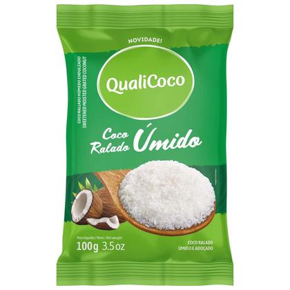 Imagem de Kit Com 20Und Coco Ralado Úmido E Adoçado Qualicoco 100G