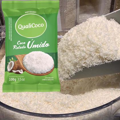 Imagem de Kit Com 20Und Coco Ralado Úmido E Adoçado Qualicoco 100G