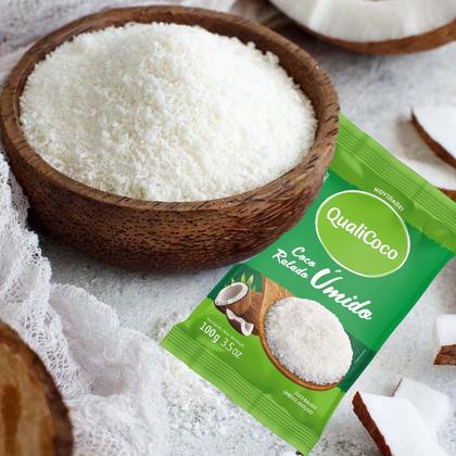 Imagem de Kit Com 20Und Coco Ralado Úmido E Adoçado Qualicoco 100G