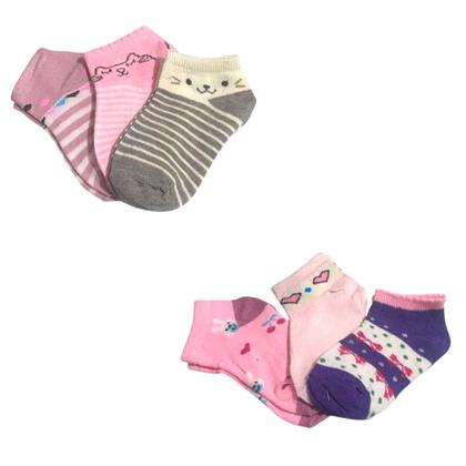 Imagem de Kit Com 24 Pares Meia Infantil quente meninas 2 a 4 anos