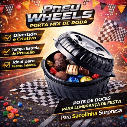 Imagem de Kit com 25 Porta Mix Roda Pote de Doce e Lanches para Festa