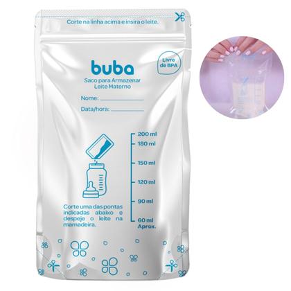 Imagem de Kit com 25 Sacos Fechamento com Zíper para Armazenar Leite Materno