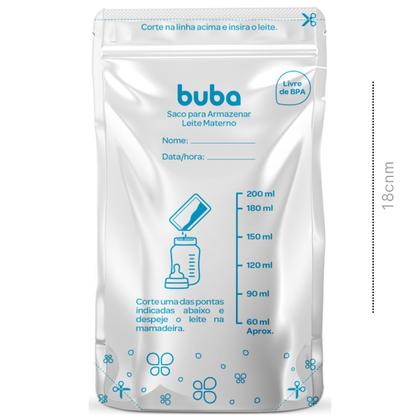 Imagem de Kit com 25 Sacos Fechamento com Zíper para Armazenar Leite Materno