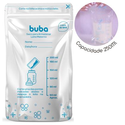 Imagem de Kit com 25 Sacos Fechamento com Zíper para Armazenar Leite Materno
