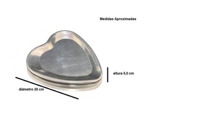 Imagem de Kit Com 3 Assadeira Forma Bolo Ballerine Vulcão Piscina, Espiral E Coração Ballerine Alumínio Polido