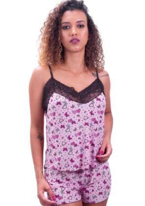 Imagem de Kit Com 3 Baby Doll Pijama Sexy Confortavel Atacado Sortidos