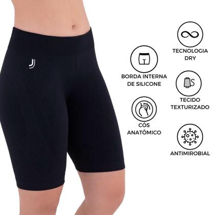 Imagem de Kit Com 3 Bermudas Lupo Max Fitness Academia Básica Feminina