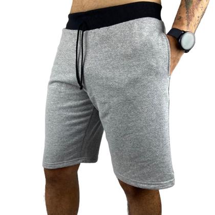 Imagem de Kit Com 3 Bermudas Shorts Moletom Masculinas Moletom