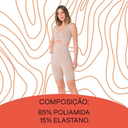 Imagem de Kit Com 3 Bermudas Trifil Média Compressão Cintura Alta Modeladora Microfibra Cós Silicone Básica