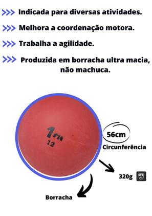 Imagem de Kit com 3 Bolas de Iniciação Tamanho n 12 1Fit