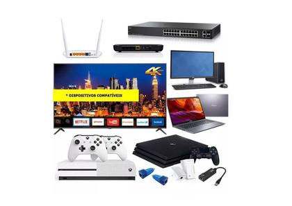 Imagem de Kit Com 3 Cabos Cat5E Lan Cftv 4 Pares 20Mts Preto - Silve