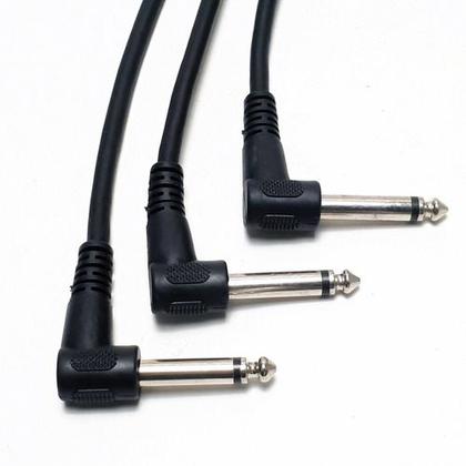 Imagem de Kit com 3 cabos P10 para pedal 25cm MXT