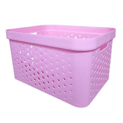 Imagem de kit com 3 Caixas Cestos Organizadores Resistente e Empilháveis - Mixxnova