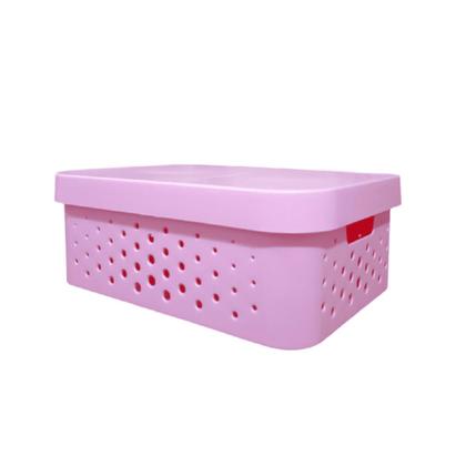 Imagem de kit com 3 Caixas Cestos Organizadores Resistente e Empilháveis - Mixxnova