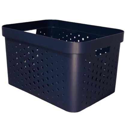 Imagem de kit com 3 Caixas Cestos Organizadores Resistente e Empilháveis - Mixxnova