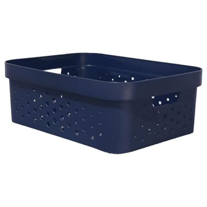 Imagem de kit com 3 Caixas Cestos Organizadores Resistente e Empilháveis - Mixxnova