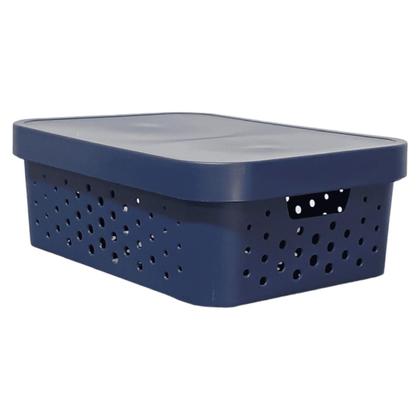 Imagem de kit com 3 Caixas Cestos Organizadores Resistente e Empilháveis - Mixxnova