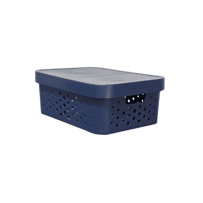 Imagem de kit com 3 Caixas Cestos Organizadores Resistente e Empilháveis - Mixxnova