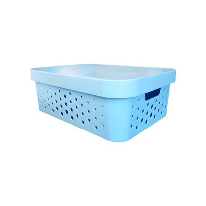 Imagem de kit com 3 Caixas Cestos Organizadores Resistente e Empilháveis - Mixxnova